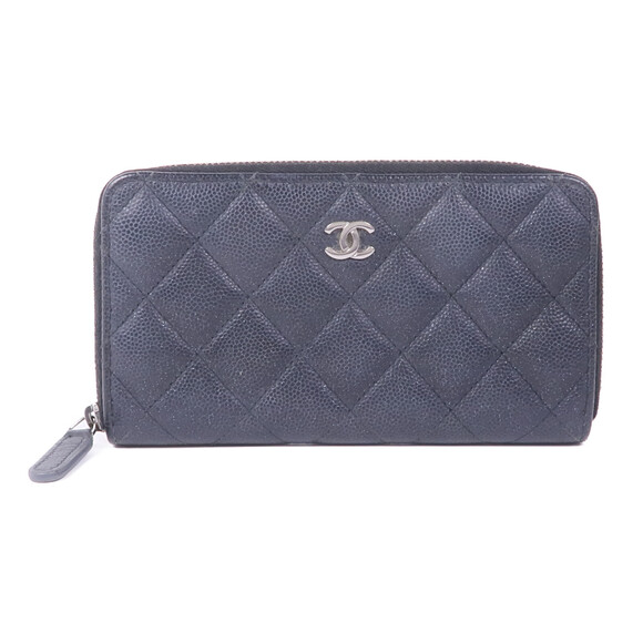Chanel Cc Shw Zipper Wallet Calfskin #176415C39B - Picture 1 of 15